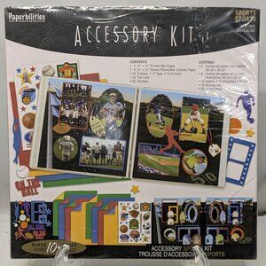 NEW! Westrim Crafts Paperbilities Sports-Themed Scrapbooking Accessories Kit